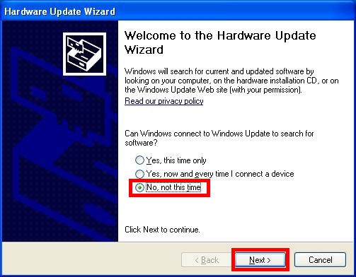 Hardware Update Wizard