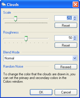 Clouds Dialog Box