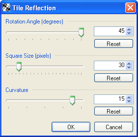 Tile Reflection Dialog Box